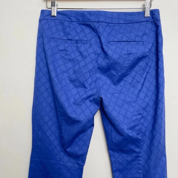 Lilly  Pulitzer Womens 6 29" Kelly Textured Skinny Ankle Pant Royal Purple - Picture 12 of 16